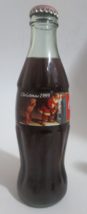 Coca-Cola Classic Christmas 1995 Santa And Boy At Frigerator 8oz Bottle Full - £1.17 GBP