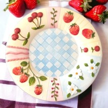 Yankee Candle Jar Plate Cherry Strawberry Cottagecore Ceramic Summer Farmhouse - £11.10 GBP
