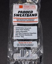 Fibre Metal Soft Terry Cloth Sweatbands for Hard Hats 2pk Black 44RTV Ne... - $4.94