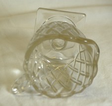 Pretzel Clear Indiana Glass Creamer Pitcher Pedestal Vintage MCM - £15.85 GBP