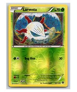 Larvesta 14/114 LP - XY Steam Siege Reverse Holo Pokemon Card PP1  - $2.63 CAD