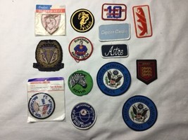 Lot 14 Vintage Assorted Miscellaneous Embroidered Patches Used MIXED Lot - $39.59