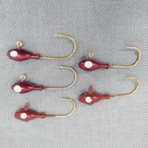 Torpedo Jig Head Red Painted Eye 5g 1/0 Eagle Claw Hook 5 Pieces Fishing... - £7.07 GBP