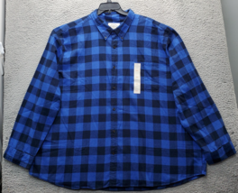 St. John&#39;s Bay Button-Down Shirt Mens 4XL Multi Plaid Super Soft Flannel... - $40.67 CAD