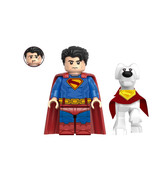 Superman With Krypto Dog Superman 2025 Movie Dc Minifigure Gift - $144.53 MXN