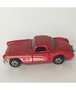 Road Champs 1957 Corvette Red 1982 Doors Open Sports Car Toy Diecast Loose - £3.92 GBP