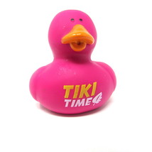 Hawaii Tiki Time Rubber Duck 2&quot; Hawaiian Pink Squirter Spa Bath Toy US Seller - £6.67 GBP