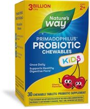 Nature's Way Primadophilus Probiotic for Kids 3 Billion CFU, 30 Cherry C... - $10.88