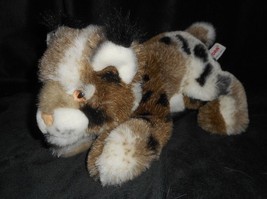 AURORA WORLD FLOPSIES BOBBY BOBCAT LYNX SPOTTED STUFFED ANIMAL PLUSH TOY... - £18.57 GBP