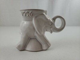 Frankoma Pottery Political 1996 IVORY/BROWN Outline Gop Elephant Mug - £15.62 GBP
