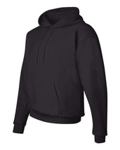 Hoodie Hanes Hooded Sweatshirt Pullover BLACK Ecosmart S-5XL P170 Pouch ... - £27.31 GBP+