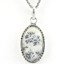 Solid 925 Sterling Silver Howlite Gemstone Handmade Pendant Women Gift PS-1837 - £33.07 GBP