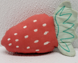 Crate &amp; Kids Crate &amp; Barrel Baby Crinkle Strawberry Plush Toy Rattle - £10.16 GBP