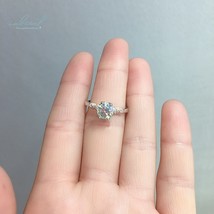 W design 925 silver 1 ct excellent cut pass diamond test colorful candy moissanite ring thumb200