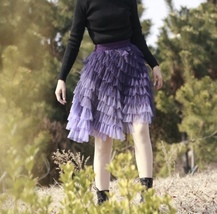 Women Girl Mint Green Tiered Tulle Skirt Custom Plus Size Fluffy Tutu Skirt image 8