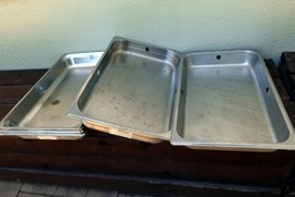 Pack of 5 Full Size 2 1/2&quot; Deep Steam Prep Table Chafer Pan Stainless Steel - $55.40