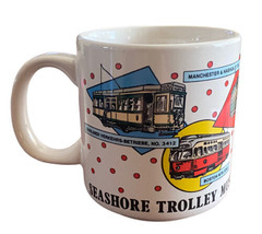 Vintage Seahorse Trolley Museum Knnebunkport Maine Mug Cup 1980s - $14.84