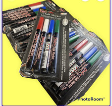 lot of 5  Marvy Uchida Bistro Chalk Markers, Fine Tip Primary Colors 482-4E - £25.68 GBP