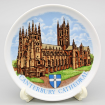 Canterbury Cathedral Miniature Plate England Souvenir Saucer 4 inch diameter VTG - £5.42 GBP