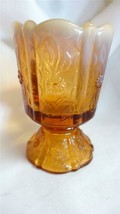 Fenton Art Glass Paneled Daisy Cameo Opalescent Footed Toothpick Candle ... - $22.00