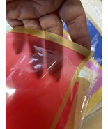 Korean RED AND Gold Edge Flower Wrapping Paper  Waterproof flower decora... - €9,47 EUR