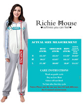RH Ladies Pajama Hooded Cute Polar Fleece Bodysuit Jumpsuit Playsuit 1P RHW2789 - £15.65 GBP