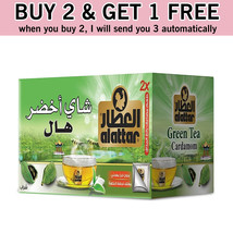 Buy 2 Get 1 Free | Alattar Green Tea Cardamom 15 Bag - £25.16 GBP