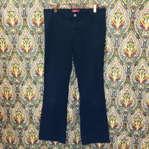 Dickies Pants Junior&#39;s Women&#39;s Size 7 No Pockets Pants Plain Black - £15.97 GBP