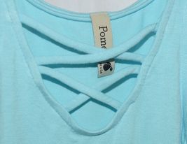 Pomelo Sky Blue Tunic Top Sleeveless Summer Top Girls Size Extra Small image 3