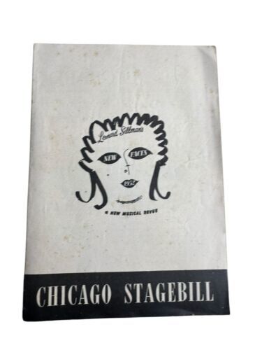 Leonard Sillman&#39;s New Face 1952 Musical Chicago Playbill Stage Original - $12.00