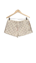 PJ Salvage Pajama Shorts Womens Medium Ivory Love Graphic Pull On Loungewear  - £14.59 GBP