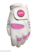 Nuevo Rosa Mujer Todas Clima Golf Guante. Omg Bola Marcador Tallas Dispo... - $9.76