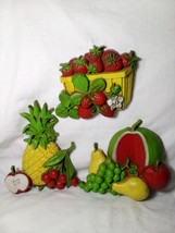 Fruit Wall Plaques Set Of 3 - $36.00