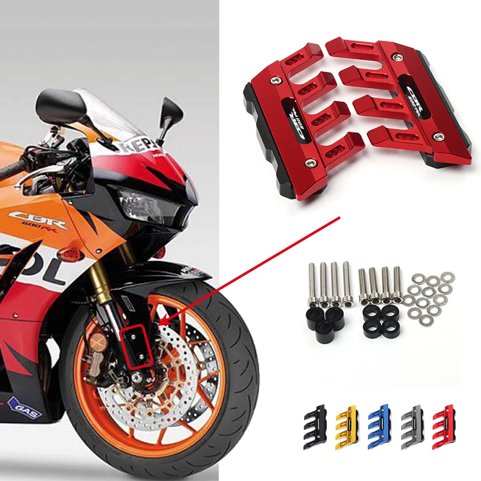 For Honda CBR600RR CBR 600RR Motorcycle Front Fork Protector Fender Slid... - $51.76+