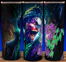 Joker Psycho Look Comic Book Villain Cup Mug Tumbler 20 oz - £14.77 GBP