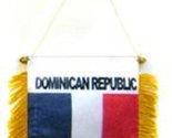 AES Dominican Republic Mini Flag 4&quot;x6&quot; Window Banner w/Suction Cup - £2.27 GBP
