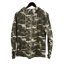 Bershka Mens Collection Camo Jacket Hooded Small - $27.91