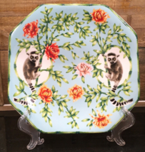Anthropologie Nature Table Lou Rota Lemur 8.5&quot; Octagon Salad Plate - £27.39 GBP
