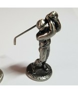 Fame Products Silver Color Pewter Golfer Full Swing Chess Piece Replacem... - $185.88 MXN