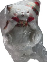 Mochishiba Christmas Winter Scarf Hat Big Plush Jumbo 15&quot; Mochi Shiba NWT - $41.55