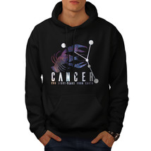 Wellcoda Cancer Zodiac Sign Mens Hoodie, Horoscope Casual Hooded Sweatshirt - £25.63 GBP+
