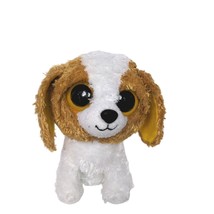 Ty Beanie Boos Cookie Brown White Puppy Dog Plush Stuffed Animal 2010 5.5&quot; - £16.73 GBP