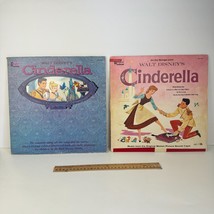 2 Vtg Disney Cinderella Vinyl Records Magic Mirror and Soundtrack Decor READ - £18.73 GBP