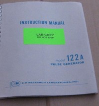 E-H Research Labs, Inc. Pulse Generator 122A Instruction Manual - £23.60 GBP