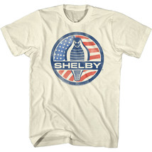Shelby Cobra USA Flag Emblem Men&#39;s T Shirt Snake American Sports Car Racer - £22.41 GBP+