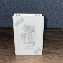 Precious Moments 1990 Porcelain Bible Holder Includes New Testament Psal... - $8.42