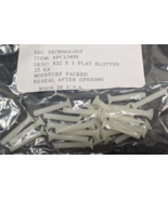 Lot of 375 NEW SPC 8-32 X 1” Inch Flat Head Nylon Slotted Drive Machine ... - $137.07 CAD