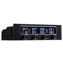 Fan Controller 4 Channel W/Led, Fits 3.5 Bay, Easy Control Of Your Cooli... - $75.04