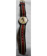 Vintage Walt Disney Mickey Mouse Chrome Plated Bezel Wristwatch - £7.82 GBP