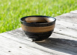 Handcrafted Ceramic Matcha Tea Bowl from Japan - Japanese Authentic Dark Brown M - £15.81 GBP